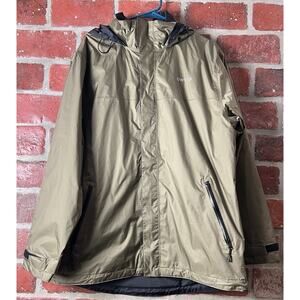 Orvis Mens Rain Jacket Waterproof Breathable Hooded Size Medium